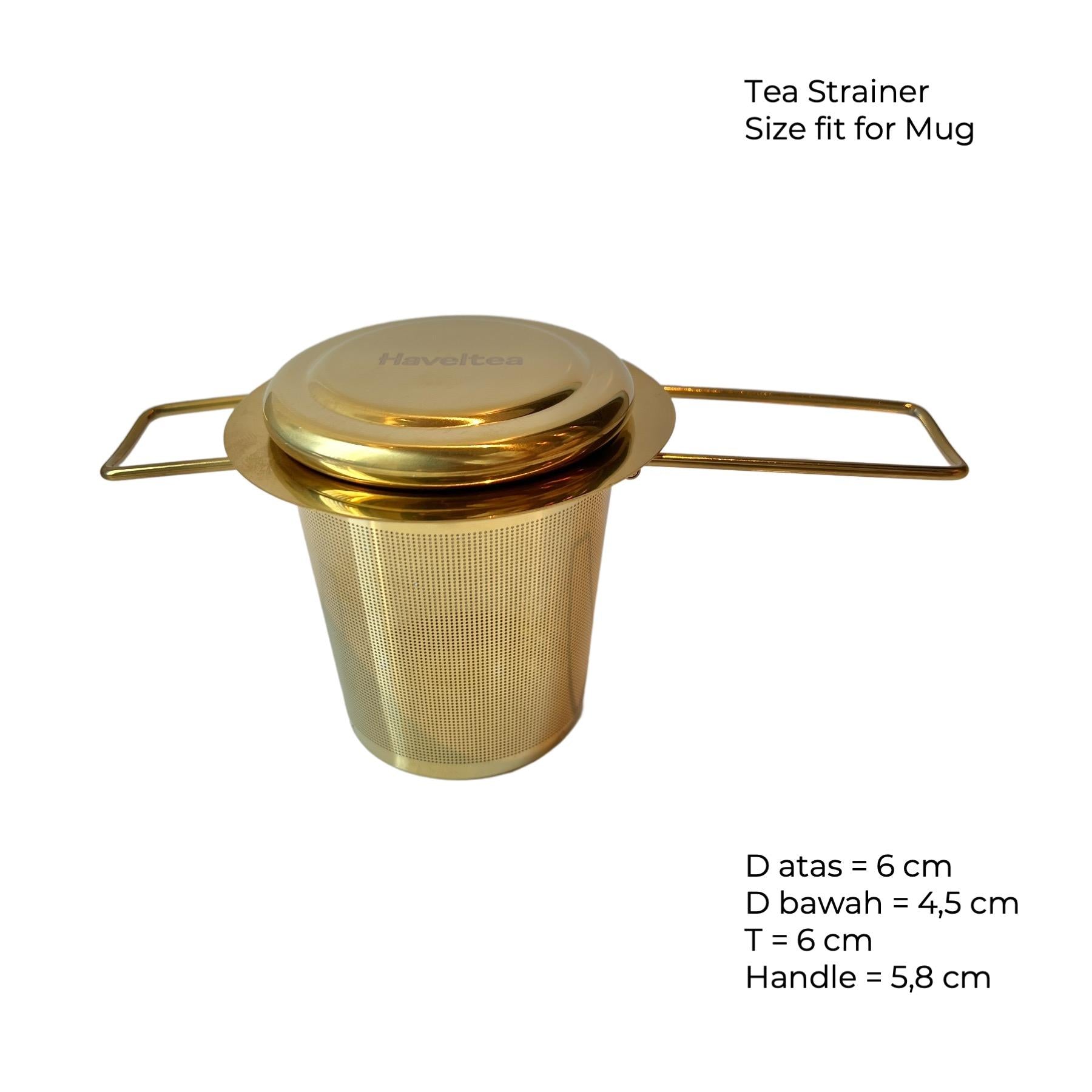 Tea Filter and Infuser Saringan Teh Solid Stainless Steel - Mug Size