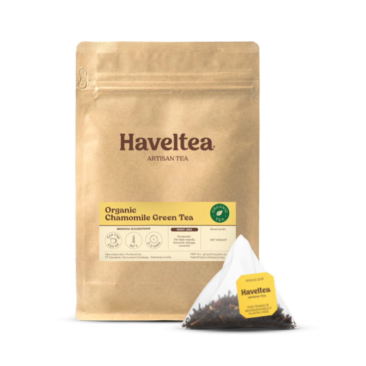 Organic Chamomile & Green Tea Pouch 30 Bags