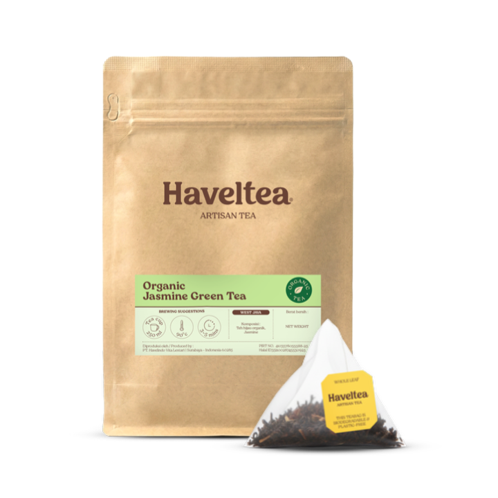 Organic Jasmine Green Tea Pouch 30 Bags