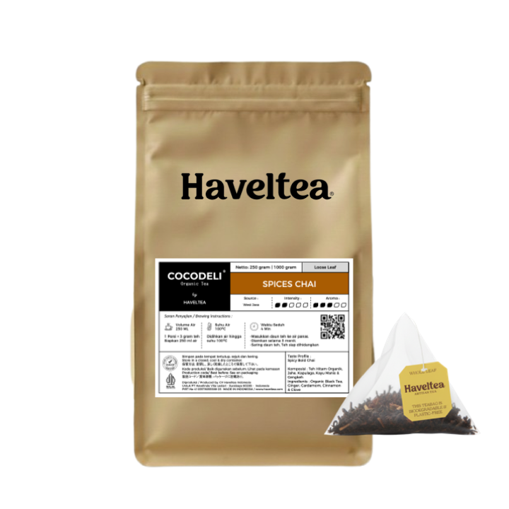 Organic Spices Chai Horeca Big Pouch 30TB – Haveltea Indonesia